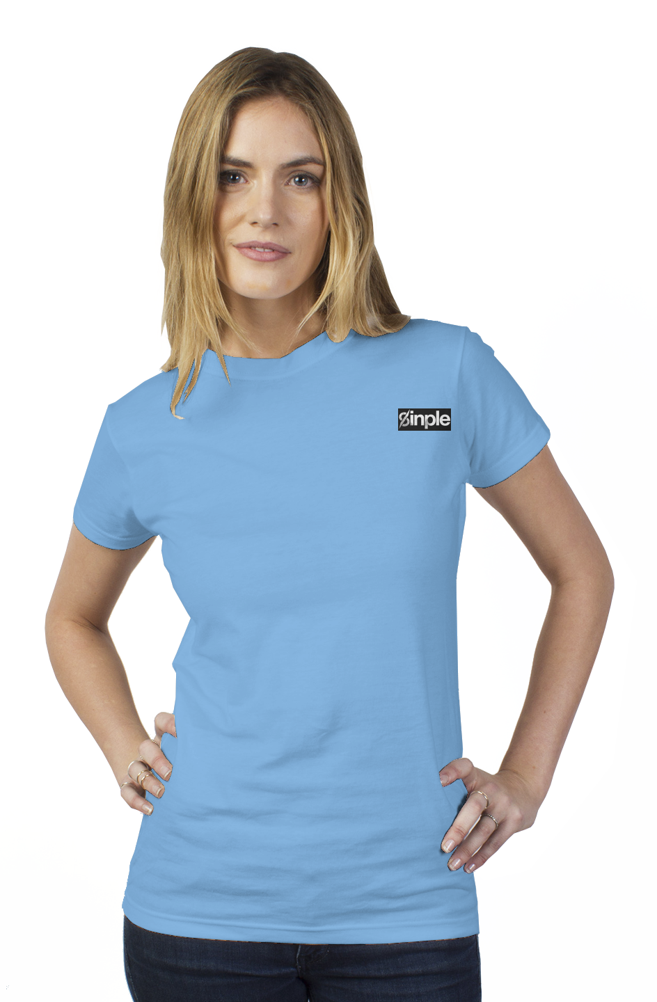 tultex womens t shirt cotton made "sinple" branded