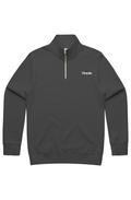 MENS STENCIL HALF ZIP COTTON MADE "SINPLE" BRANDED