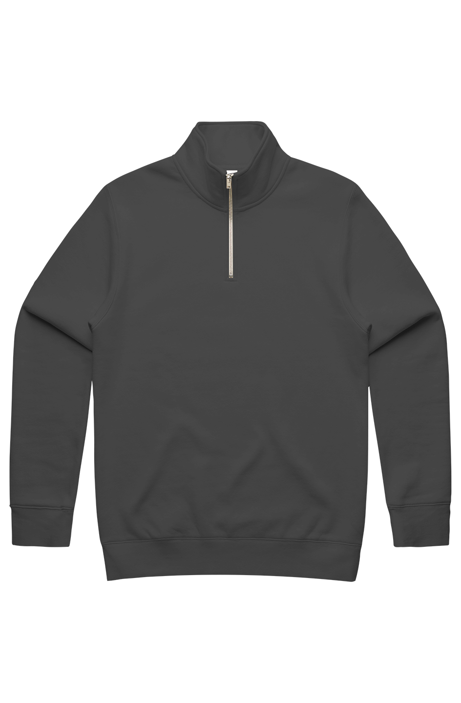 A PLAIN MENS STENCIL HALF ZIP 