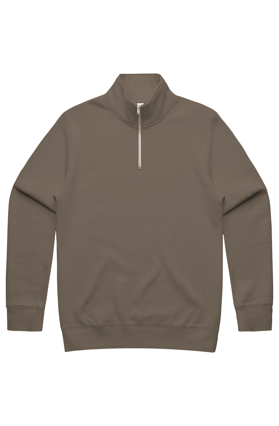 A PLAIN MENS STENCIL HALF ZIP 